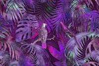 Parrots Mystic Jungle Pink ταπετσαρία