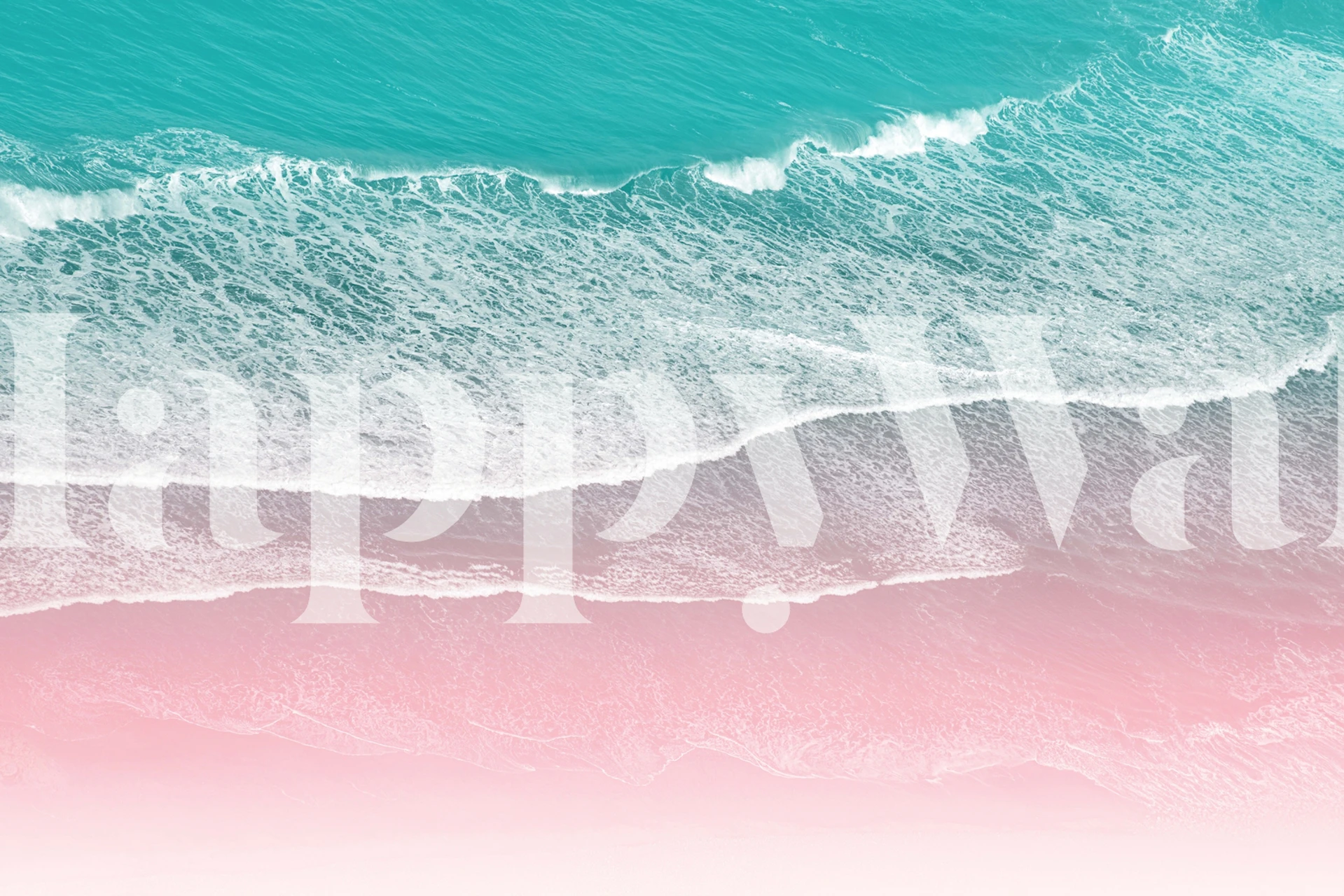 Atlantic Ocean Beauty 12 muurschildering met serene blauwe golven en zandstranden