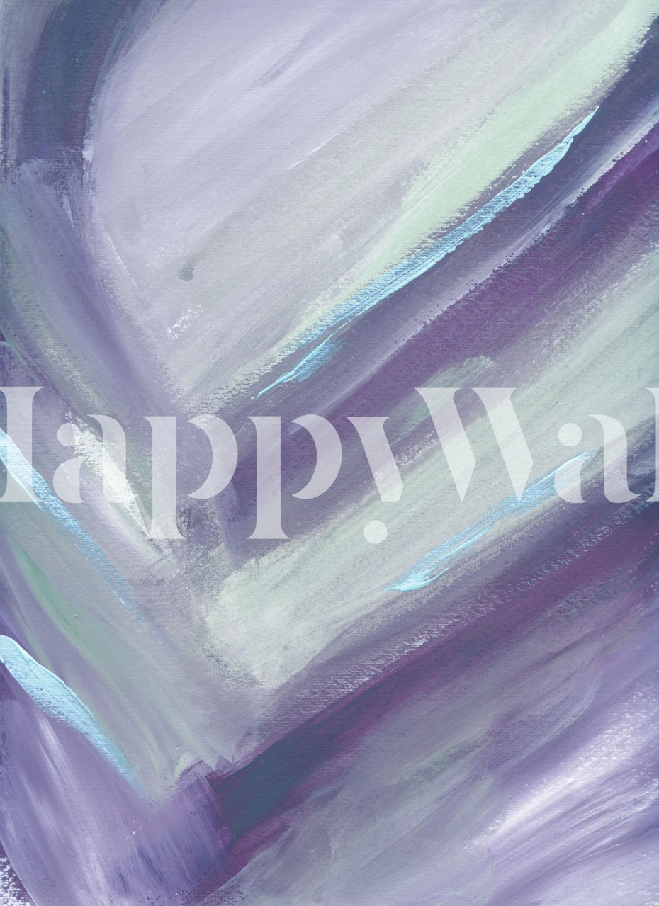 Abstract purple and pastel brush strokes wallpaper