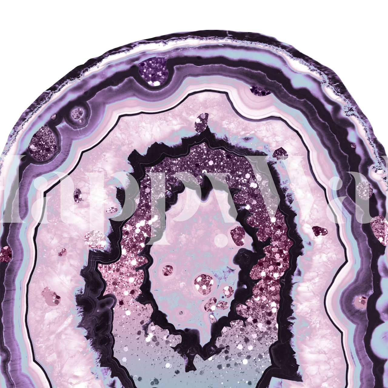 Unicorn Girls Glitter Agate 1 tapet i et rom