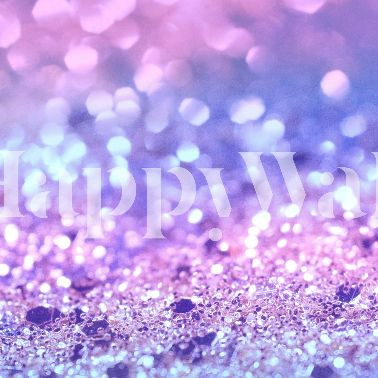 Purple and pink glitter effect wallpaper