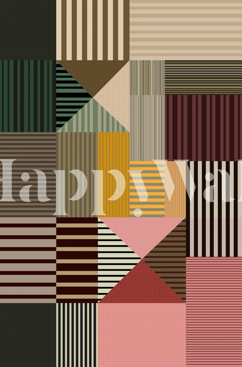 Tapeta Geometric Pattern v pokoji