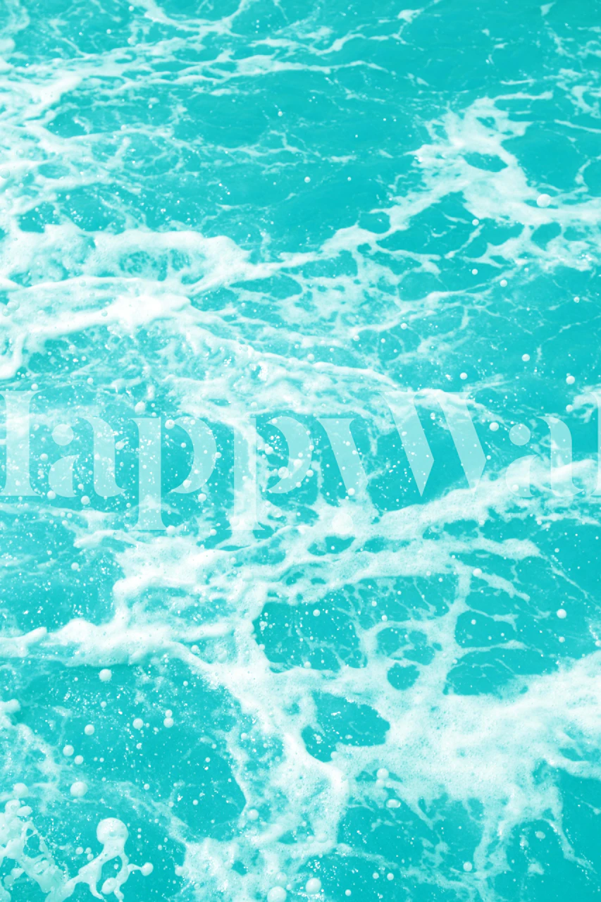 Atlantic Sea Waves Dream wallpaper in a room