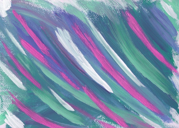 Mermaid Brushstroke Abstract 1