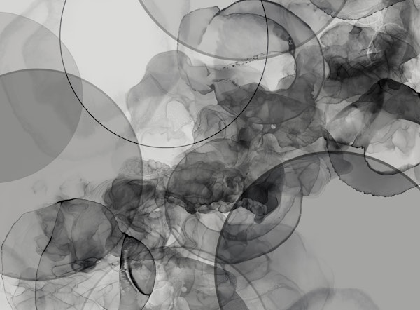 Grey Alcohol Ink Art