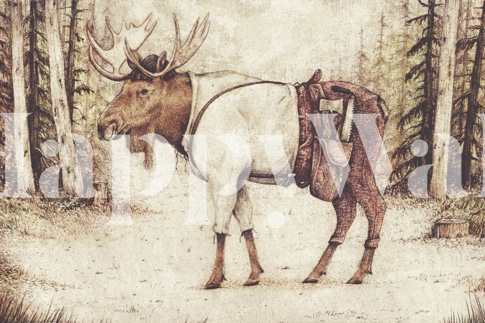 Lumberjack Season II Wallpaper - Buy Online at Happywall