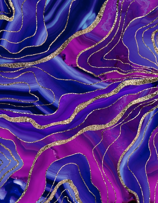 Galaxy Nebula Agate Glitter 1