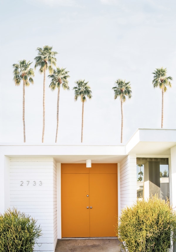 Palm Springs - orange door