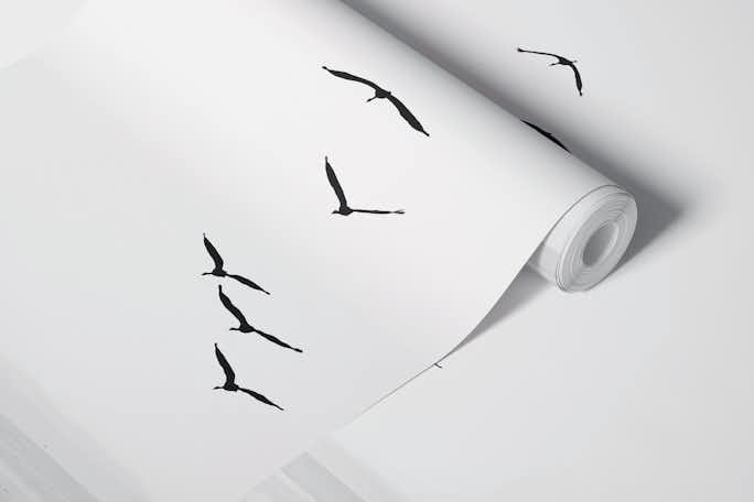 Flying birdswallpaper roll