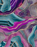 Unicorn Mermaid Agate Glam 2 wallpaper
