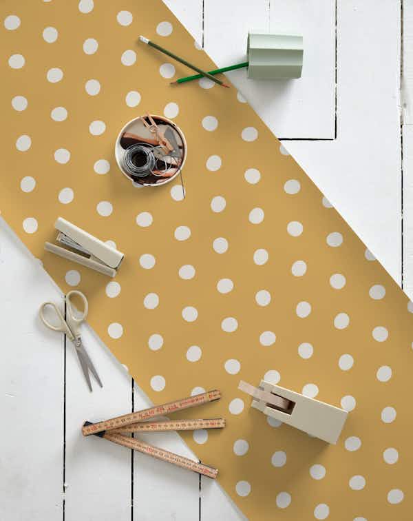 Buy Wonky Dots Yellow Wallpaper Happywall