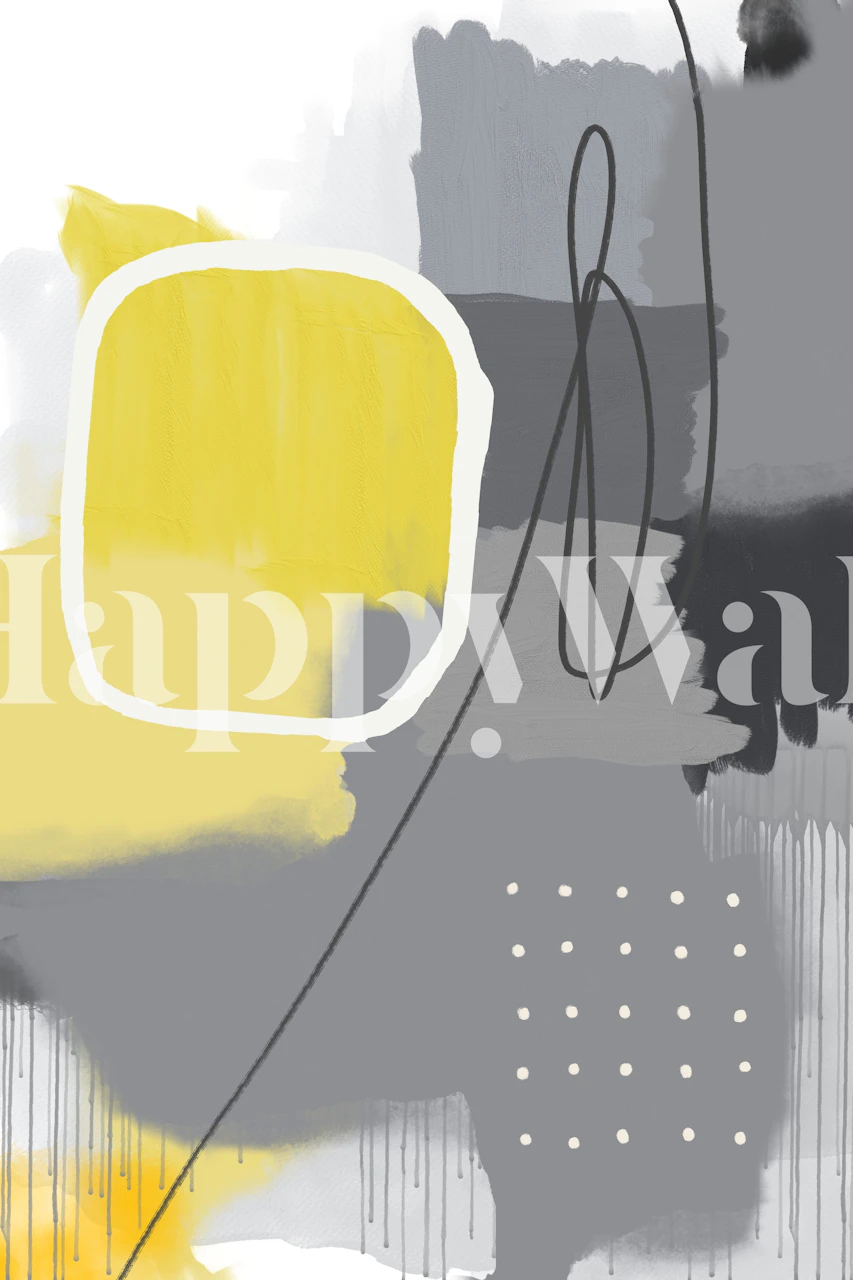 Urban Abstract 2 wallpaper displayed in a room