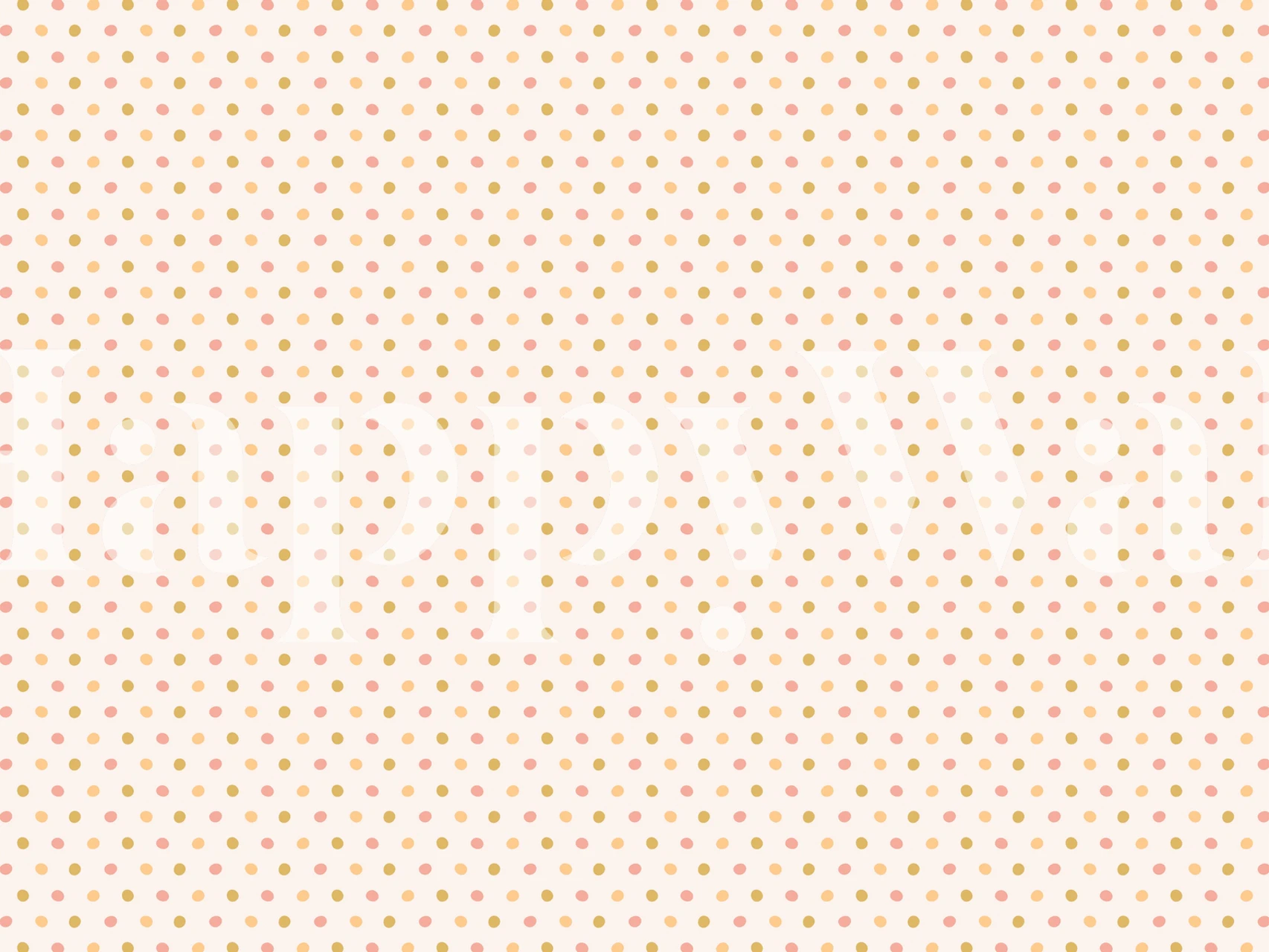 Wonky dots multicolor wallpaper design