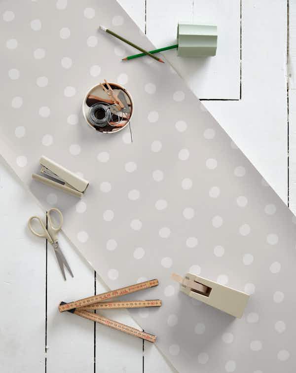 Wonky Dots Soft Beige Wallpaper Buy Online at Happywall