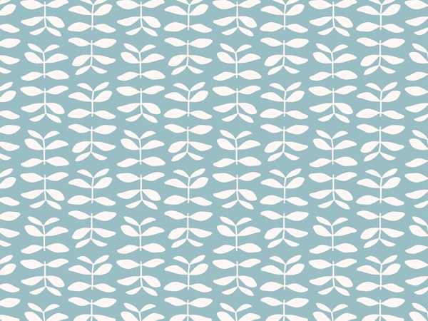 Simple Leaves_turquoise
