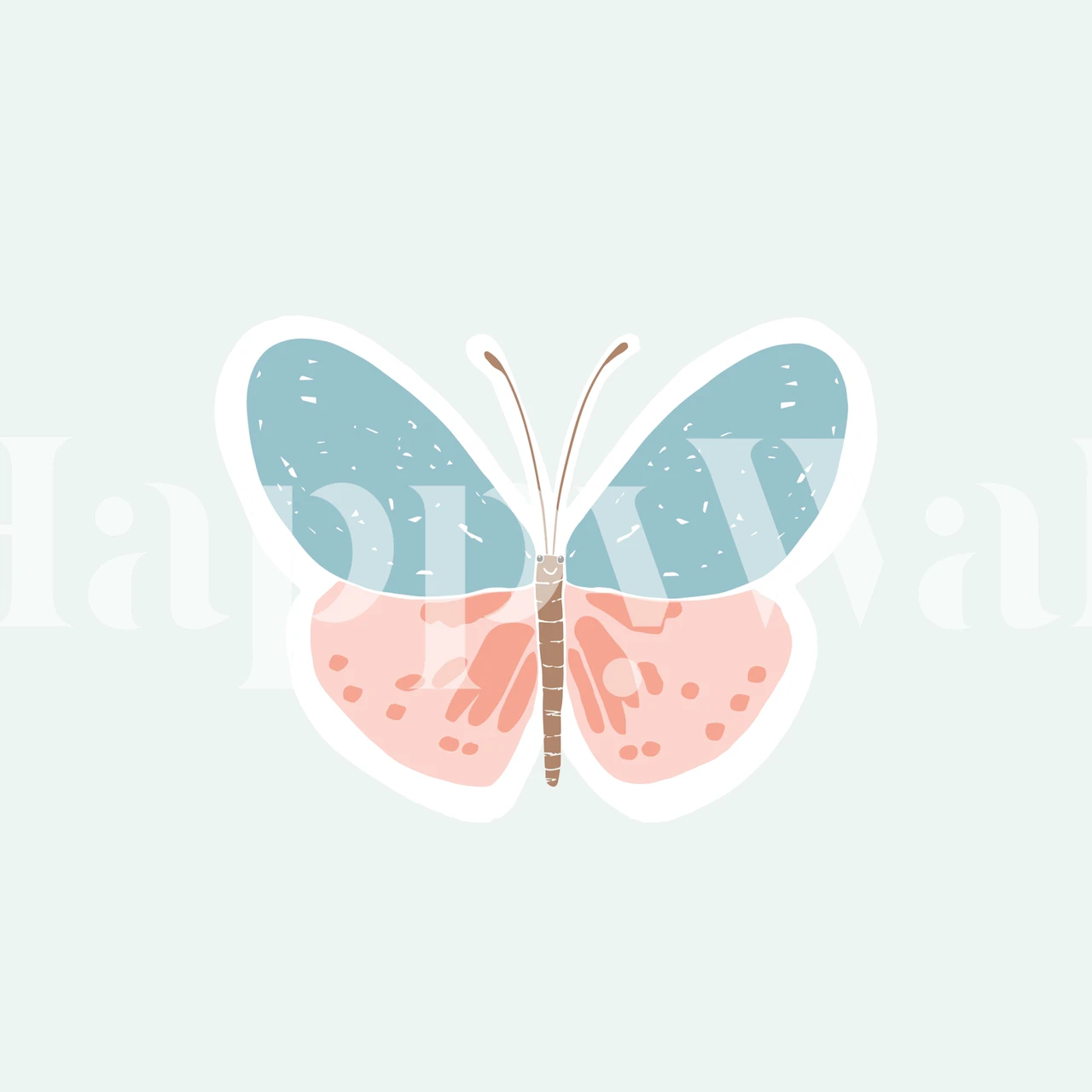 Butterfly illustration wallpaper design
