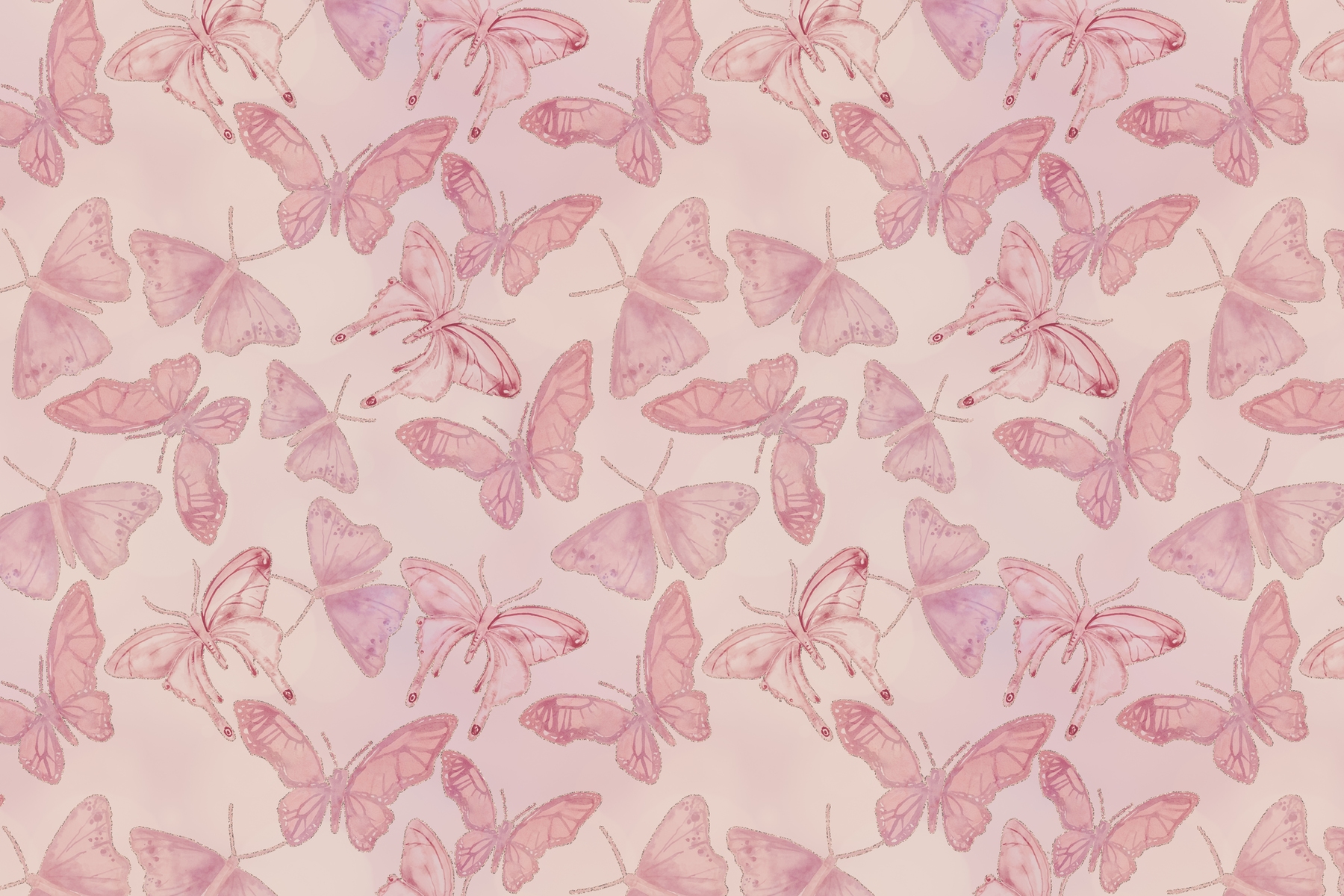 Buy Romantic Pastel Butterflies wallpaper - Free shipping