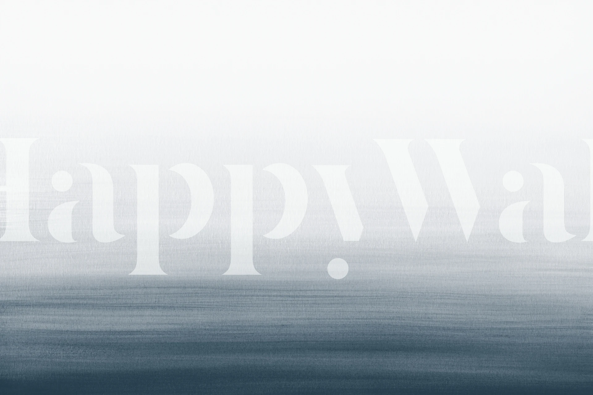 Watercolor gradient in navy blue and white wallpaper