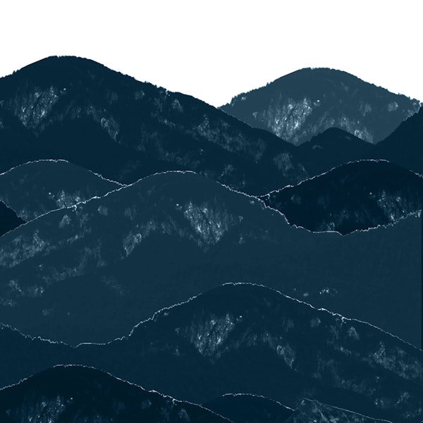 Navy Blue Mountains 1