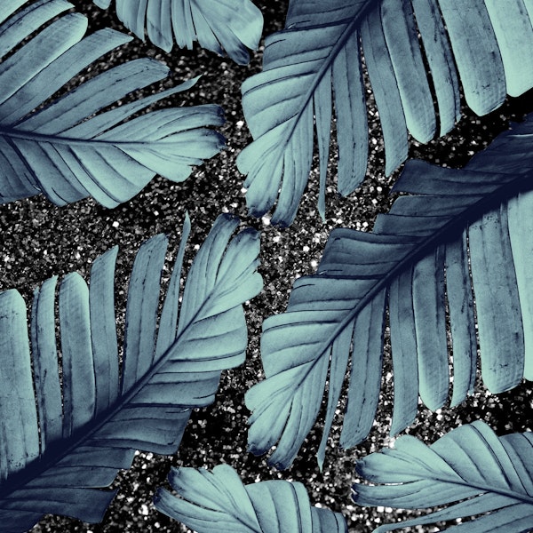 Banana Leaves Glitter Glam 1