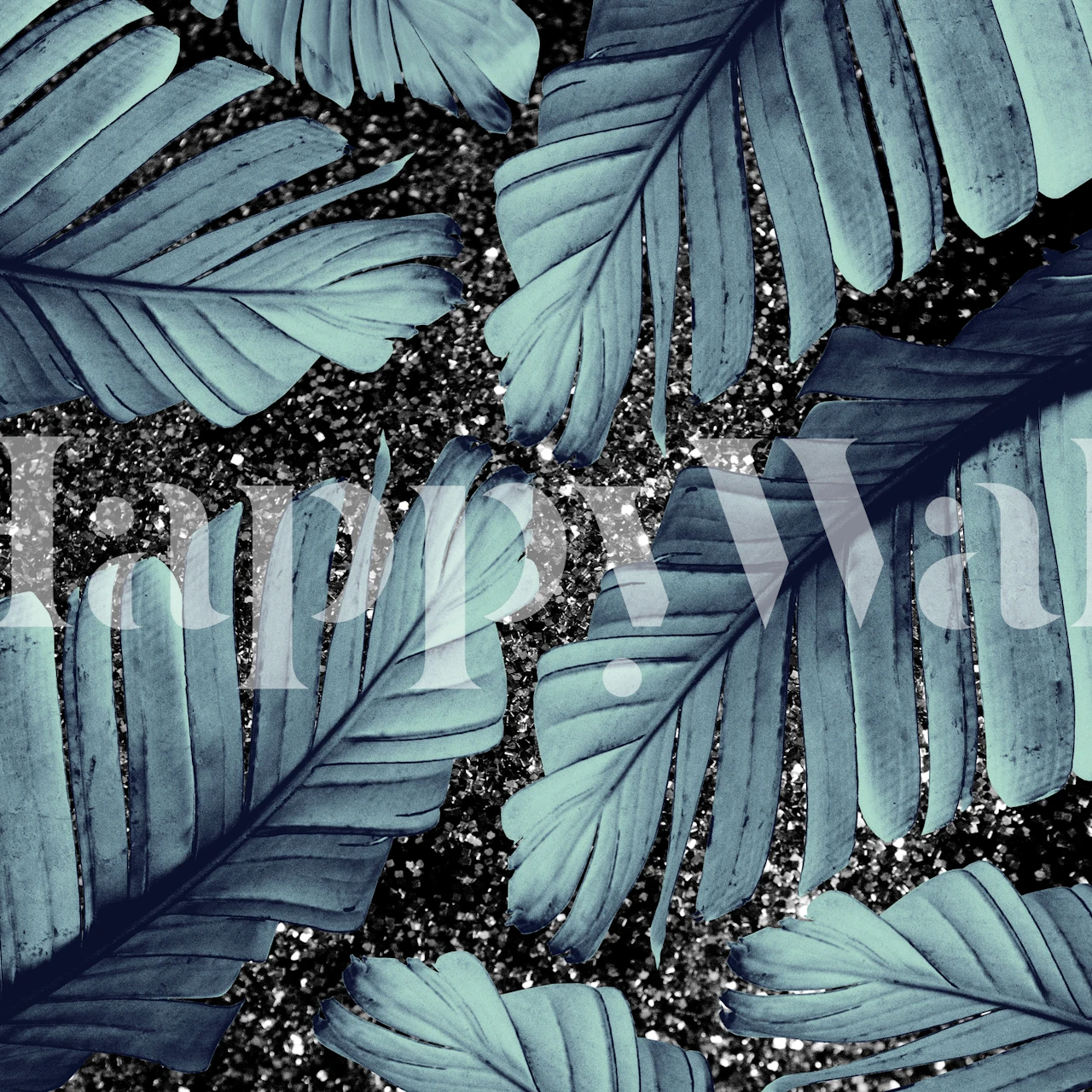 Banana Leaves Glitter Glam tapet i ett rum