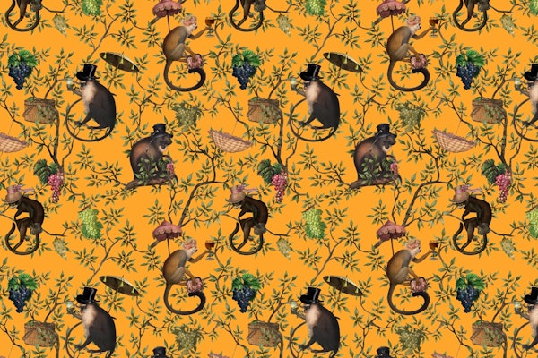 Monkeys Antique Garden Party 2