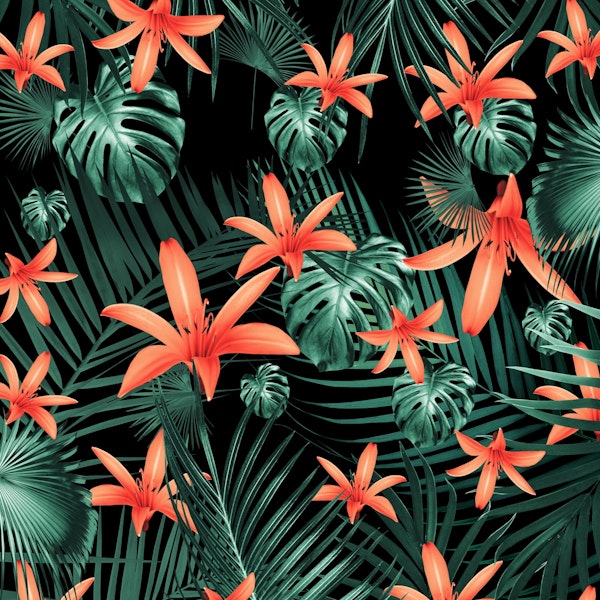 Tropical Flowers Jungle 1