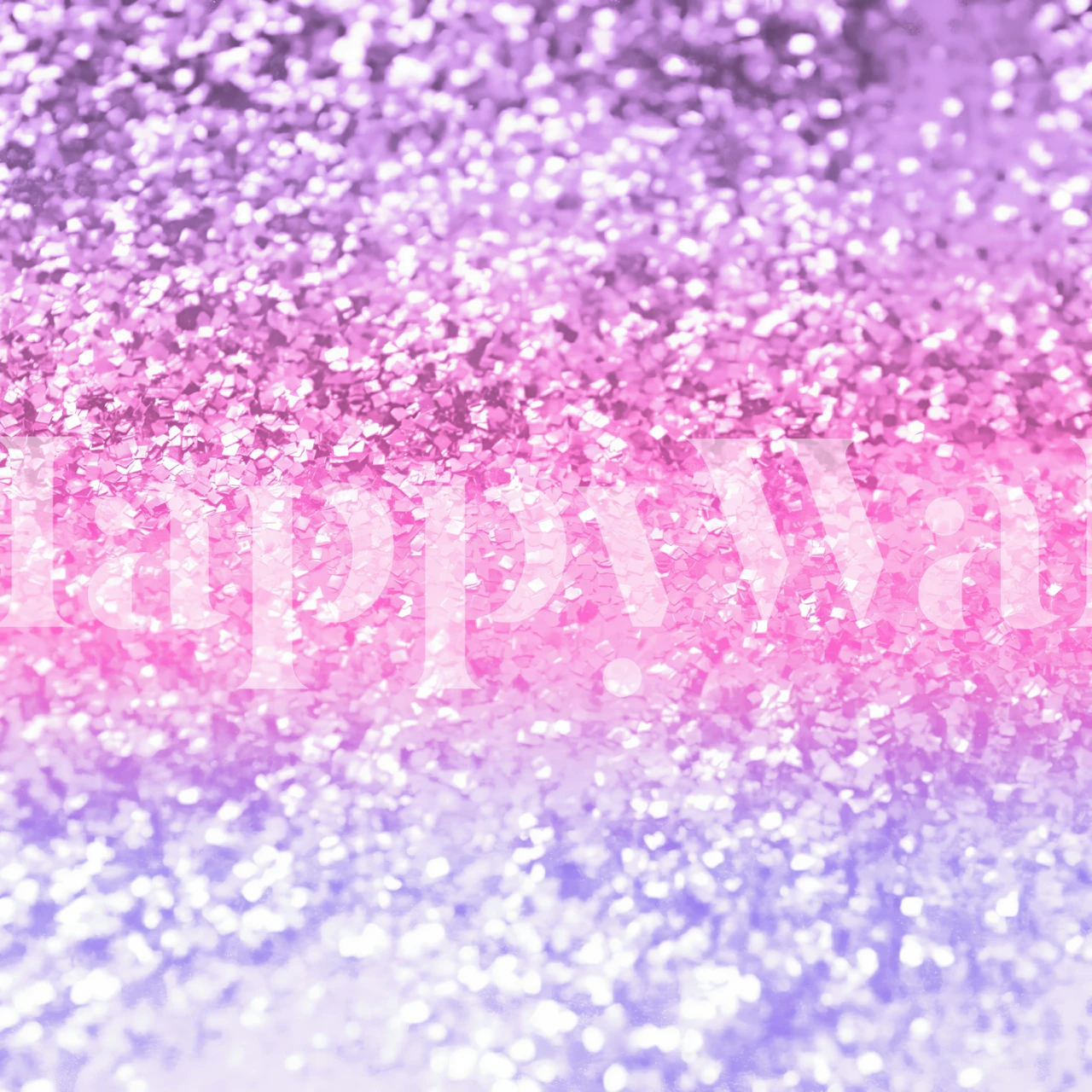 Unicorn Girls Glitter 2 tapet vist i et rum