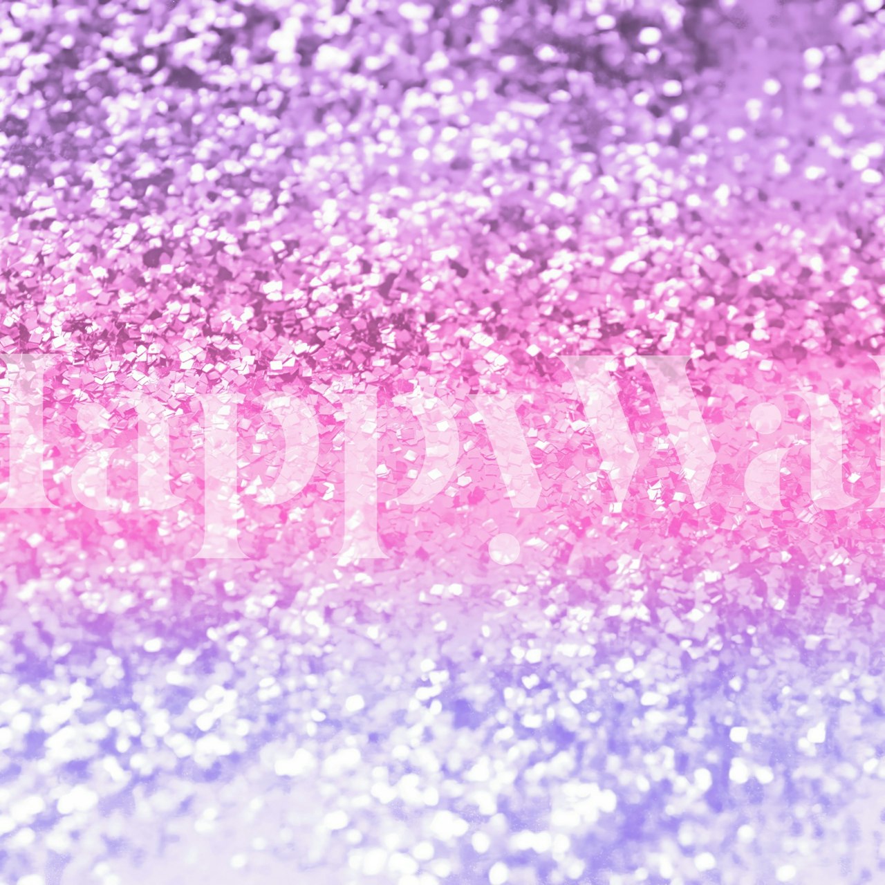 Unicorn Girls Glitter 2 papier peint affiché dans une pièce