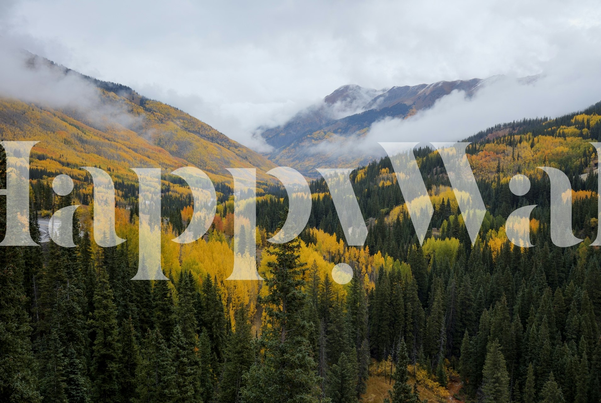 Berglandschaft Tapetendesign