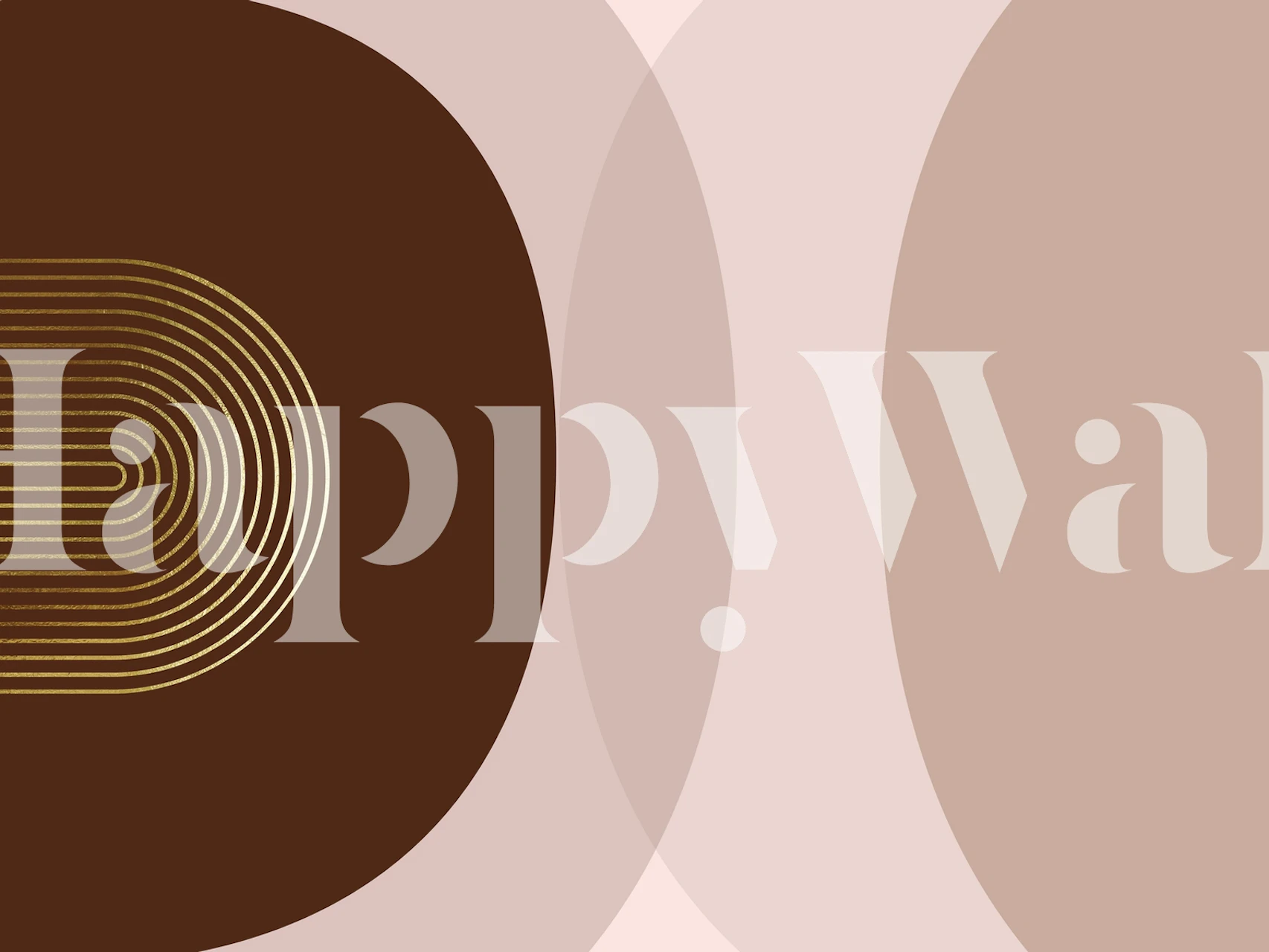 Modern Mid Century 1 tapet i ett rum