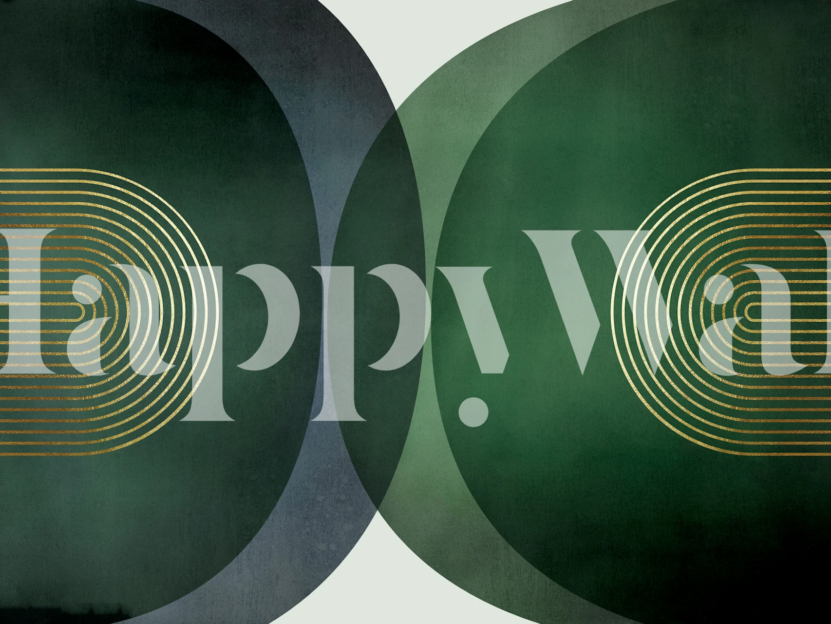 Modern mid-century wallpaper design in a room