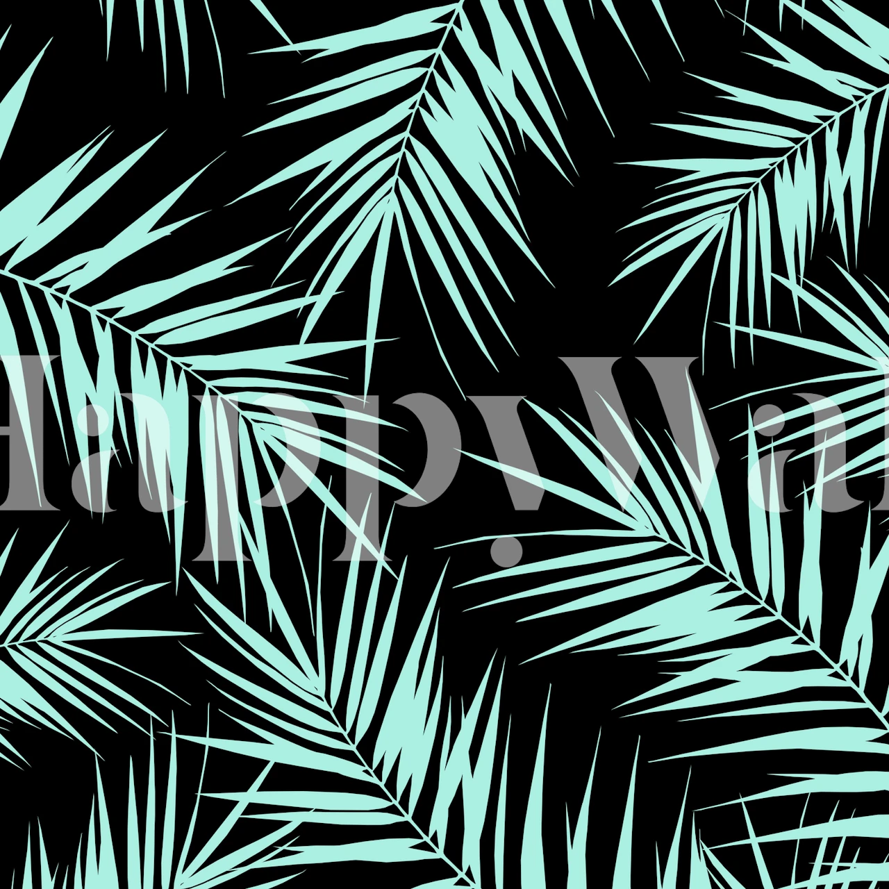 Tapeta Palm Leaves Cali Finesse 4 w pomieszczeniu