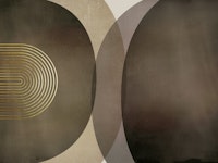 Modern Mid Century Rustic papel pintado