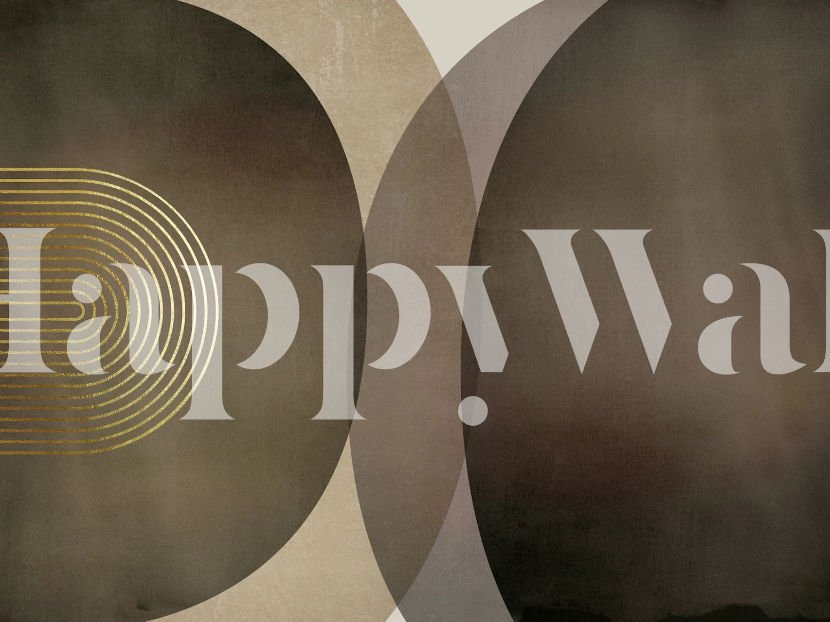 Papier peint Modern Mid Century Rustic dans une pièce