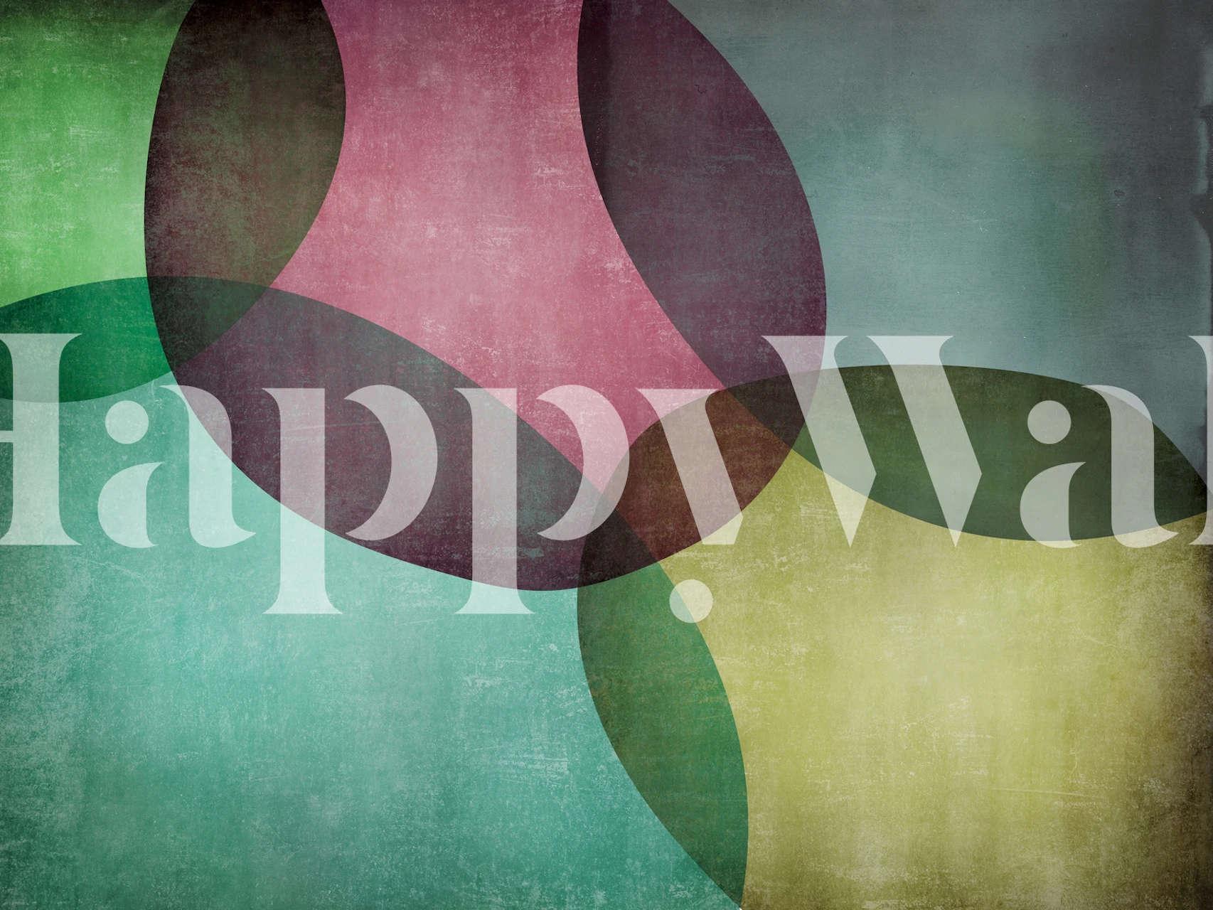 carta da parati Organic Shapes in una stanza