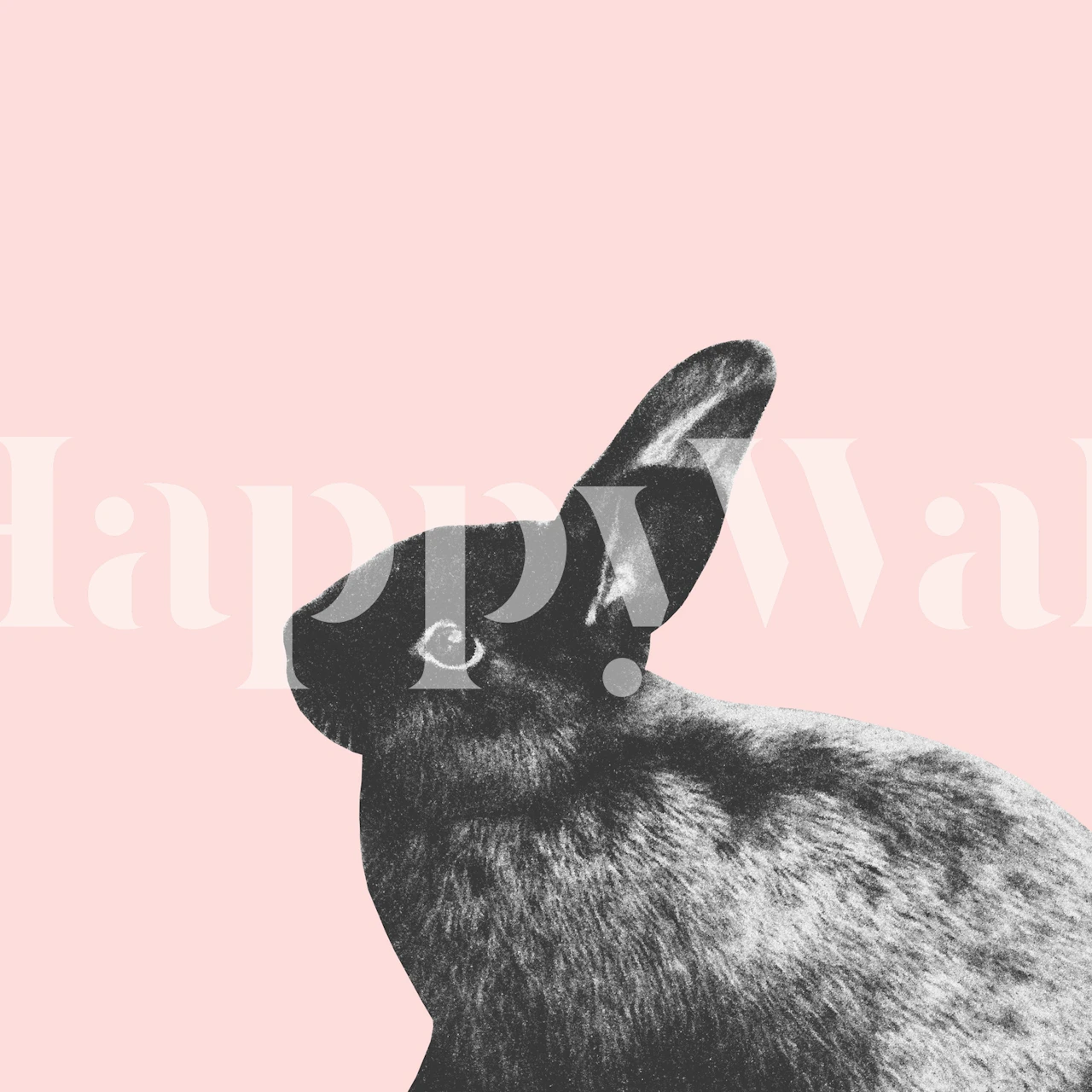 Little rabbit wallpaper design in a room