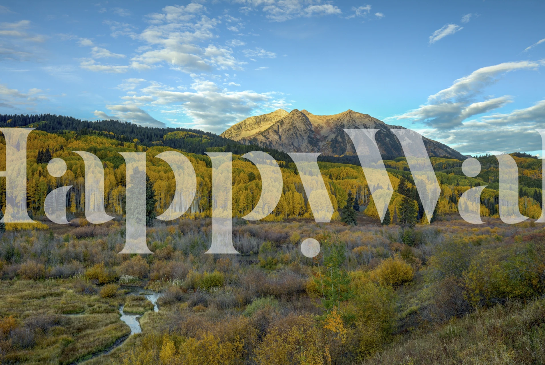 Fall Sunrise At Beckwith Mtn wallpaper in a room