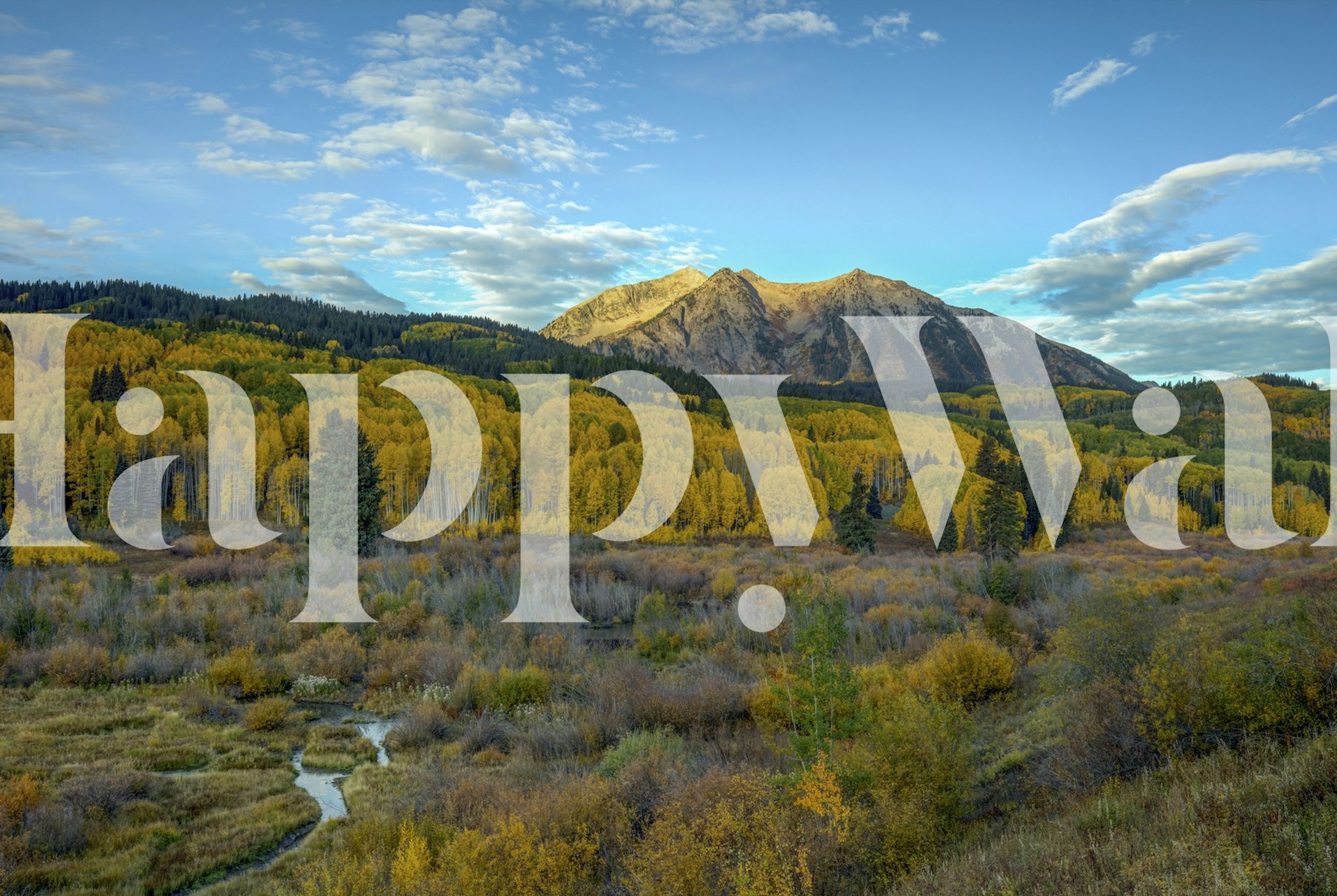 Fall Sunrise At Beckwith Mtn wallpaper in a room