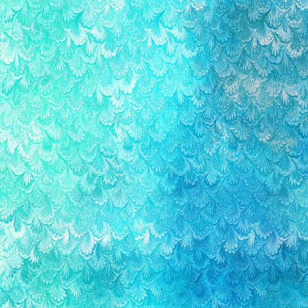 Ocean Blue Mermaid Scales