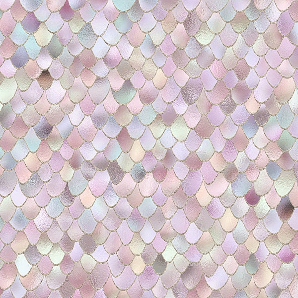Blush Metal Mermaid Scales