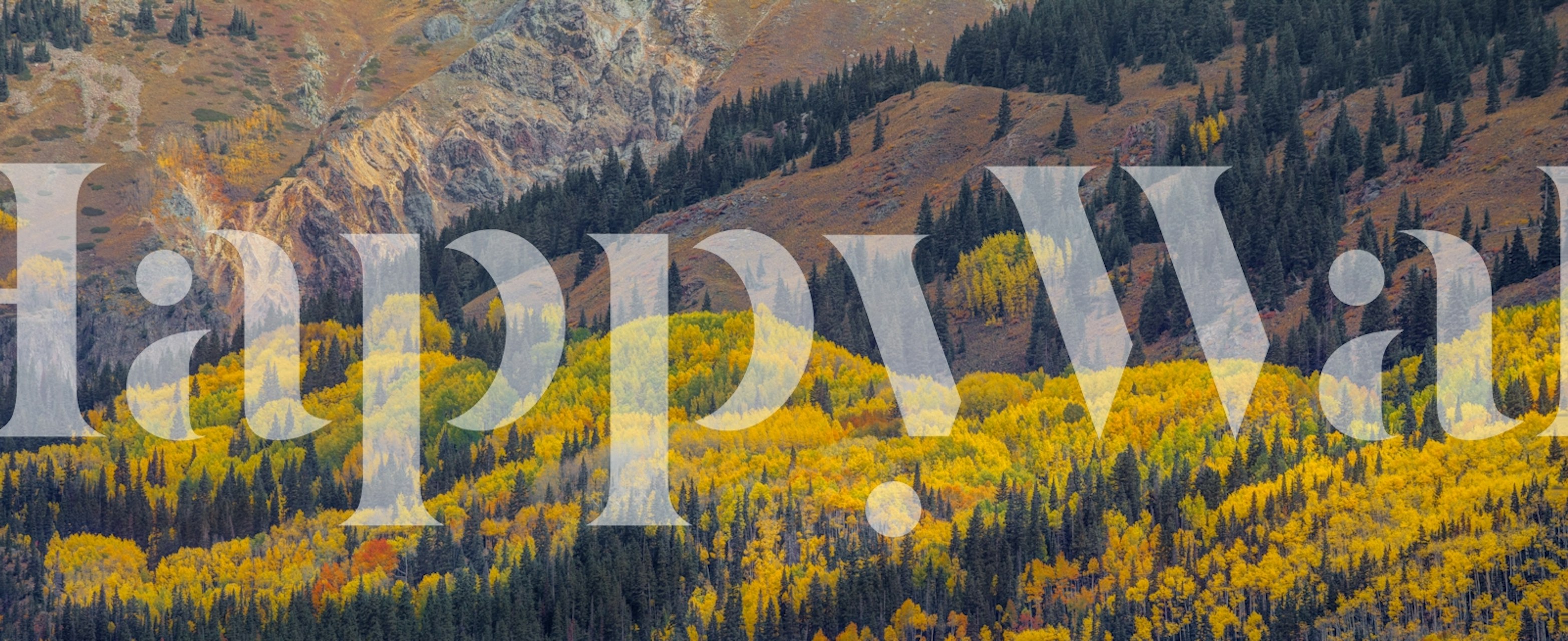 Colorful autumn mountain landscape wallpaper.