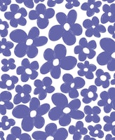 Retro Flowers in Very Peri 5 tapetit