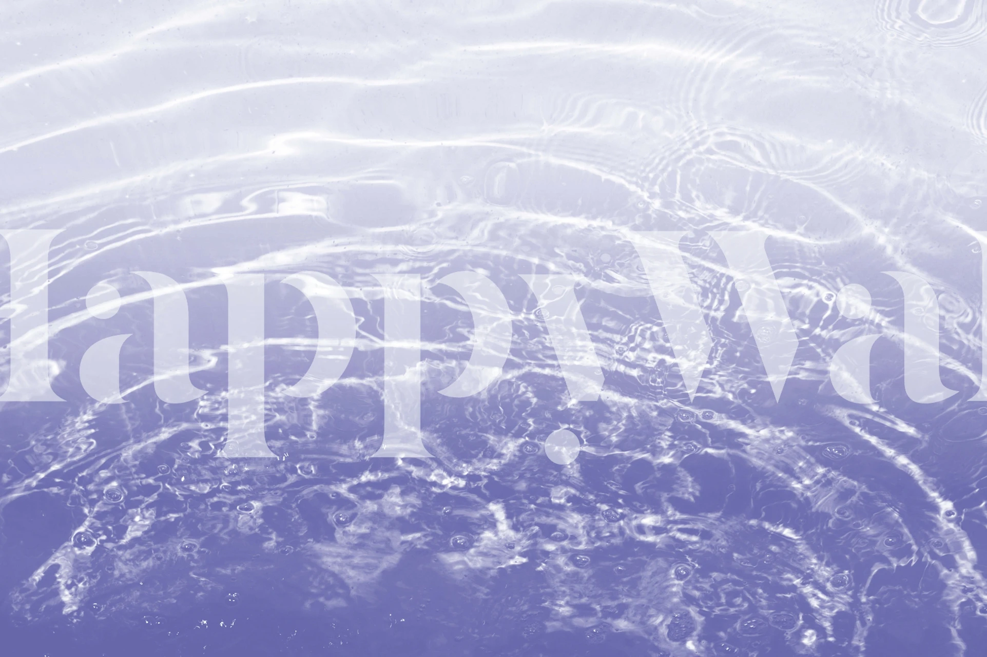 Very Peri Ocean Dream 1 tapettisuunnittelu