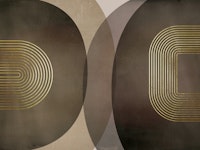 Modern Mid Century Rustic 2 papel pintado