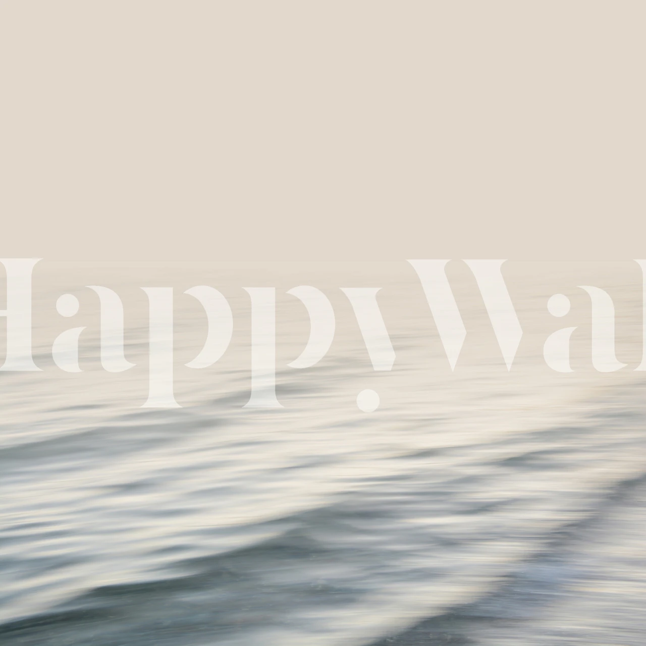 Blurred blue ocean waves pattern wallpaper