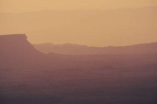 Sunrise over Ramon crater 7