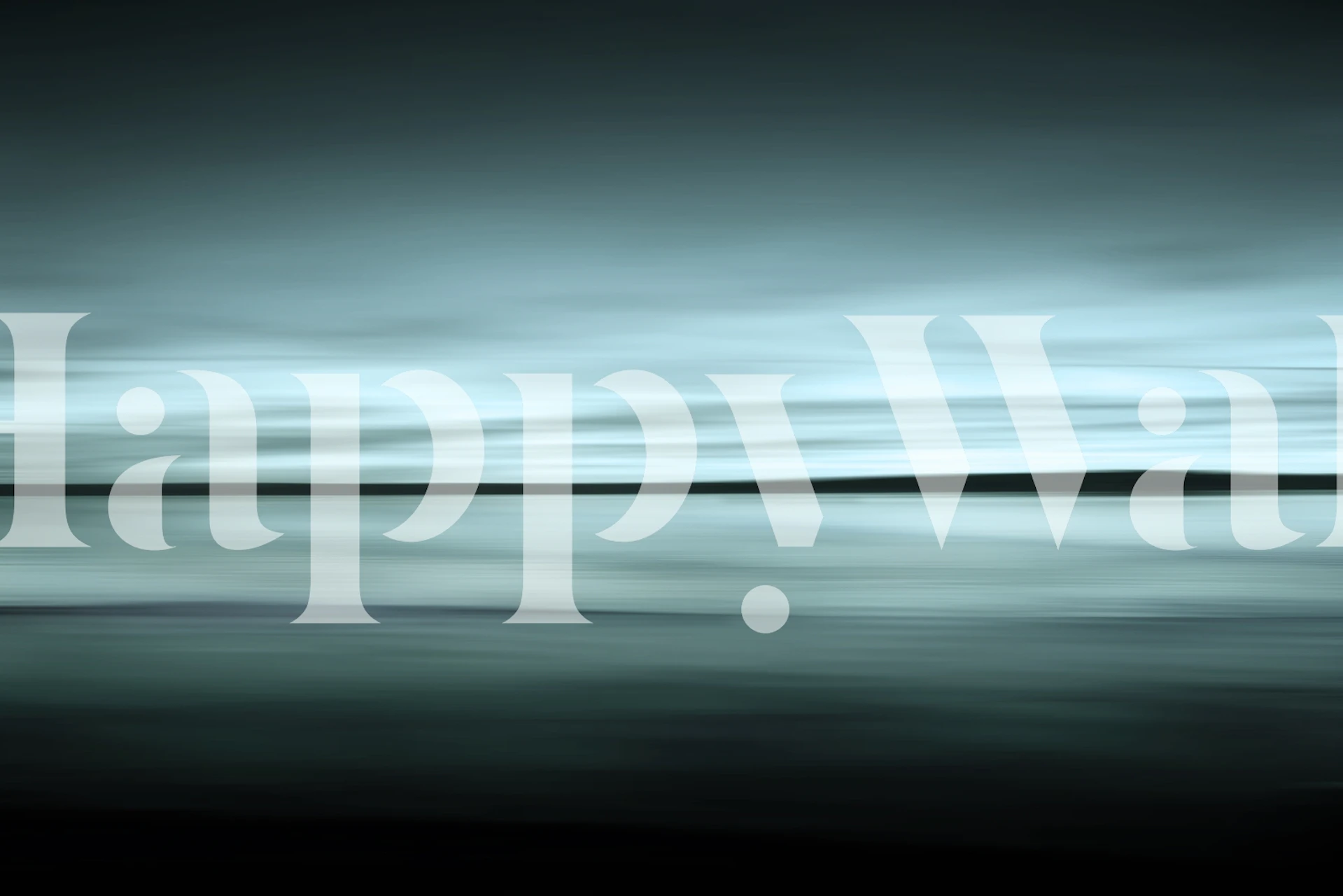 Horizon 2 behang weergegeven in een kamer.