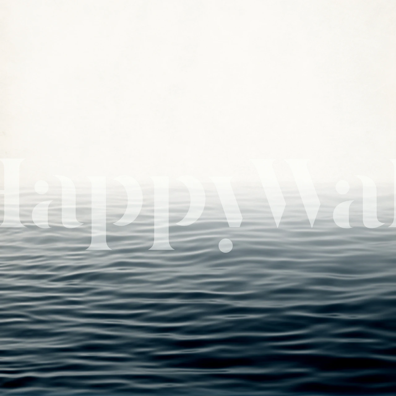 Carta da parati Misty Sea in un ambiente di stanza