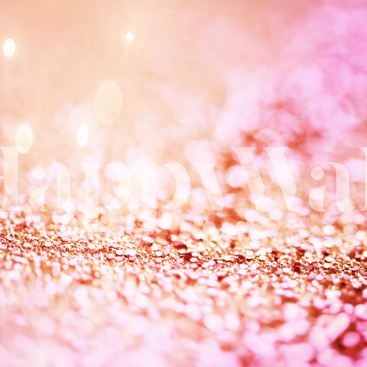 Mermaid Unicorn Glitter Tapete in einem Zimmer